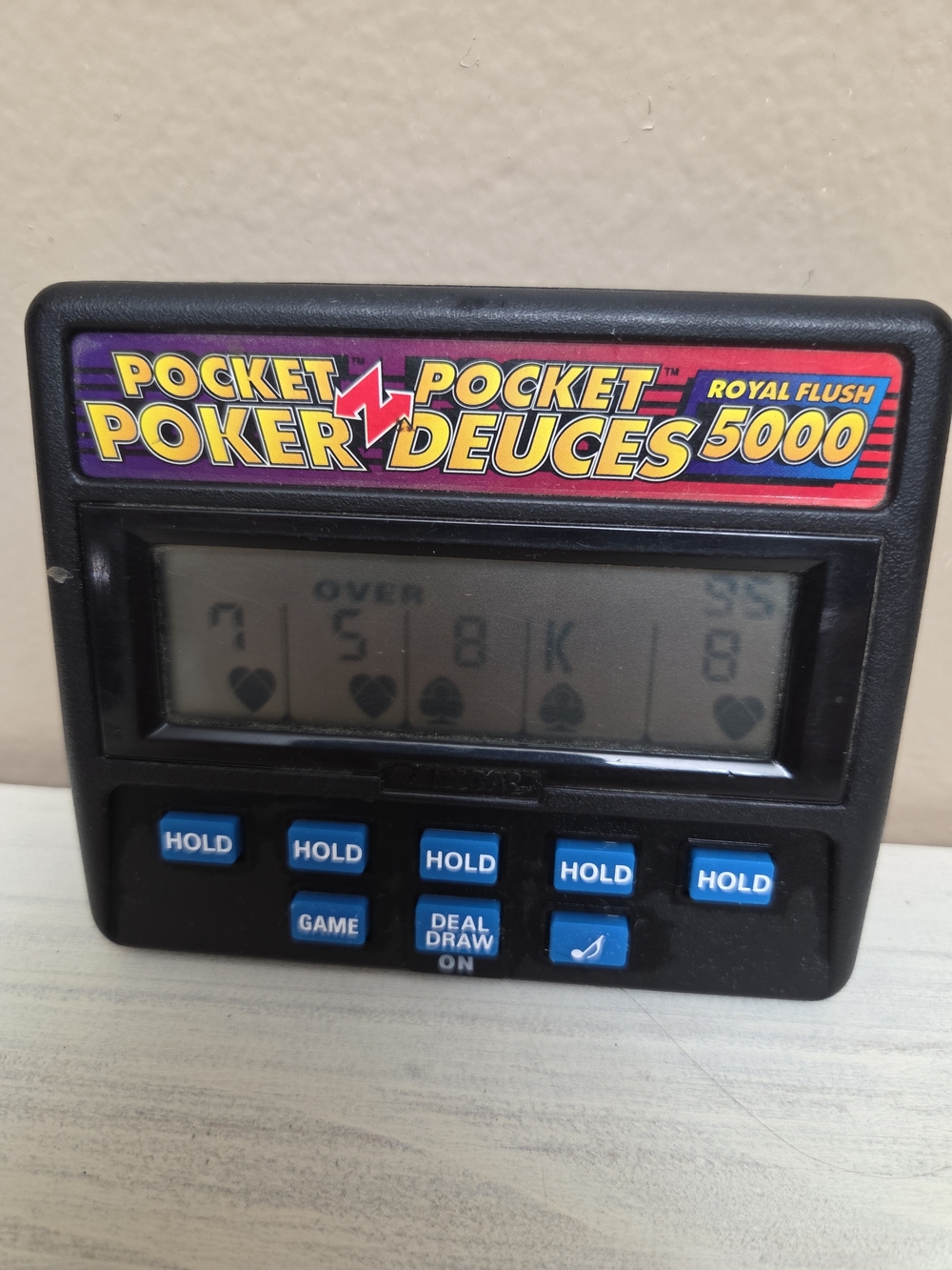 Pocket Poker Deuces 5000 Handheld Game - Black